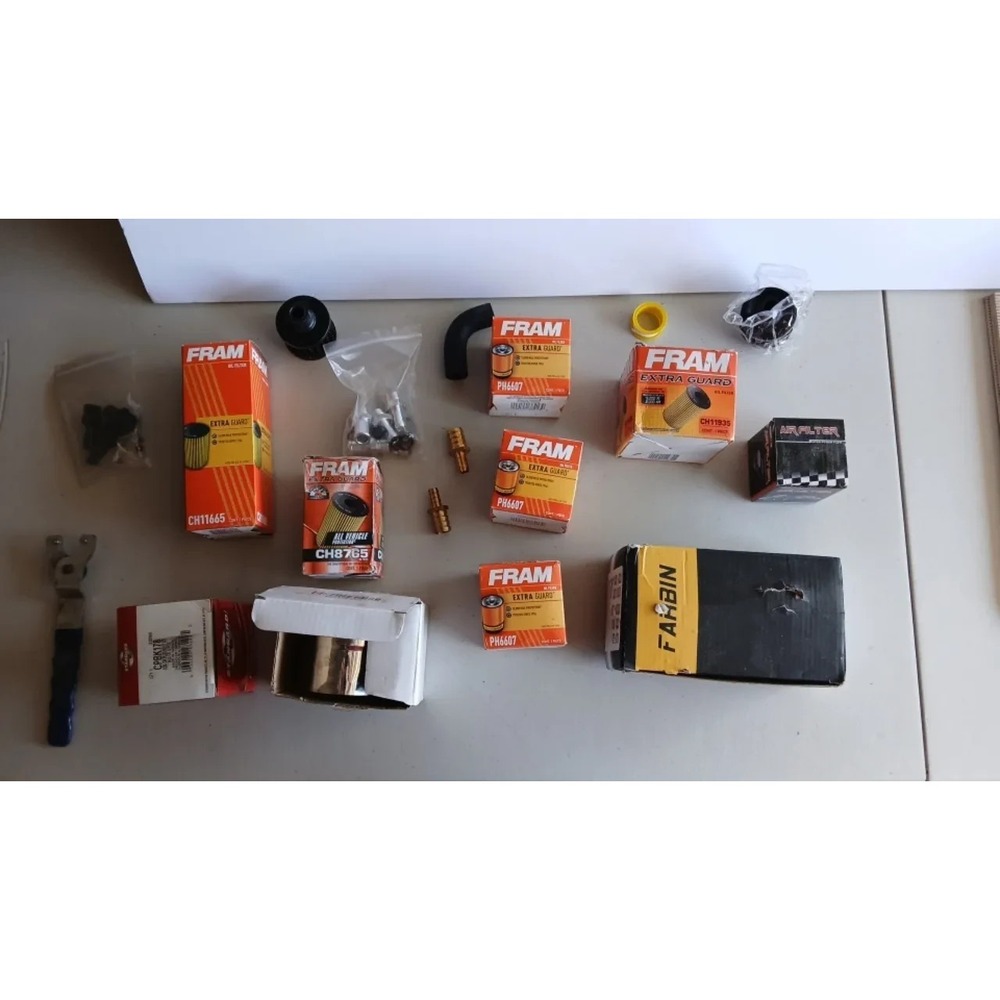 Assorted Oil And Air Filter Plus Accesories